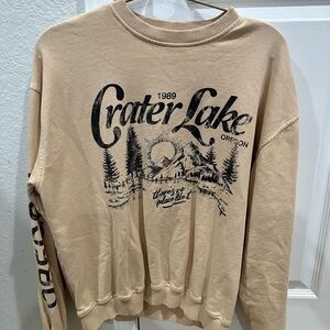 Urban Outfitters Tan Crewneck. Cozy, country, minimalist sweater weather vintage